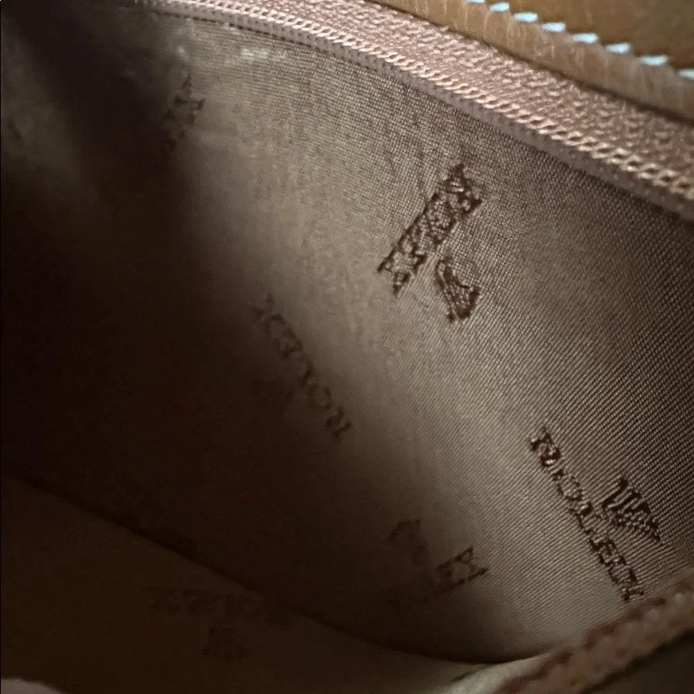 Rolex Brown Leather Men's belt wallet